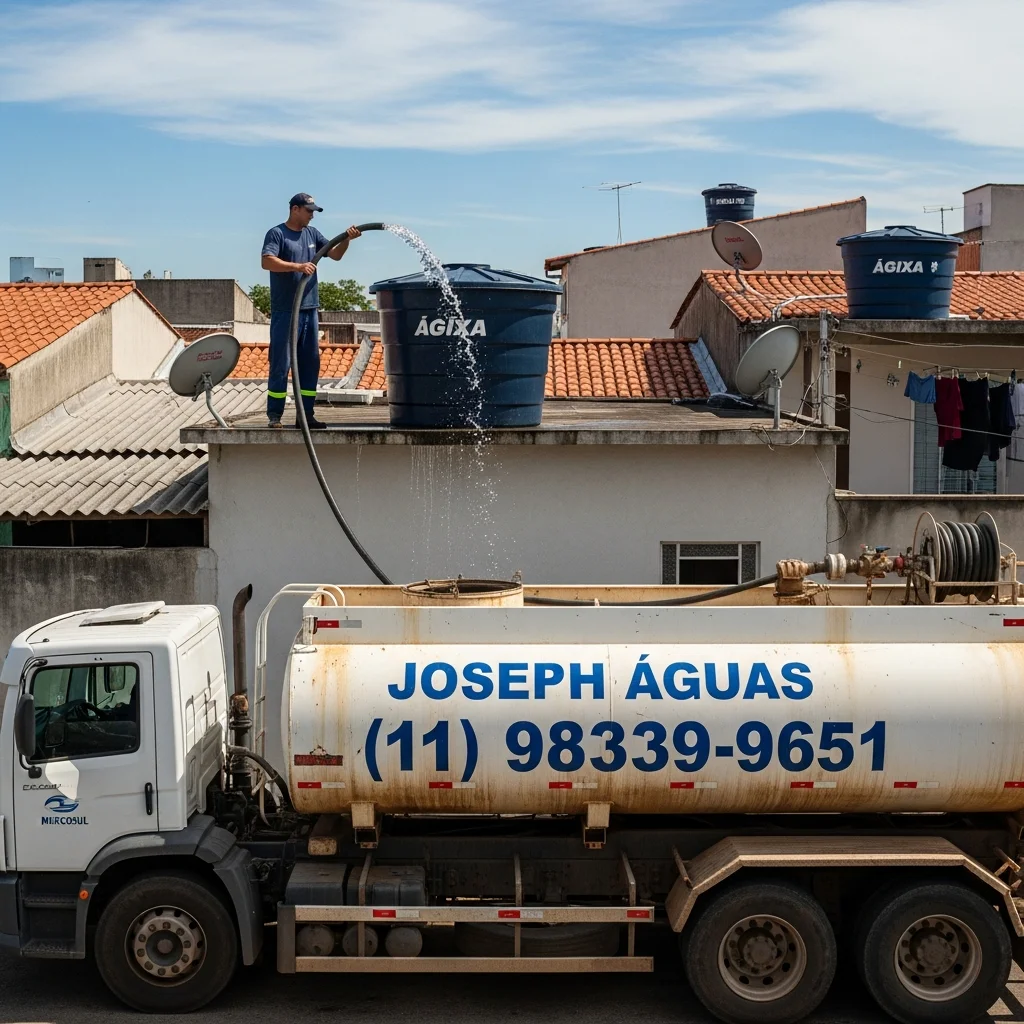 Abastecimento de caixa d'água residencial na Vila Leopoldina SP